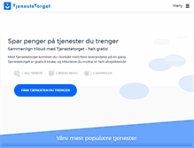 Tablet Screenshot of mobil.tjenestetorget.no